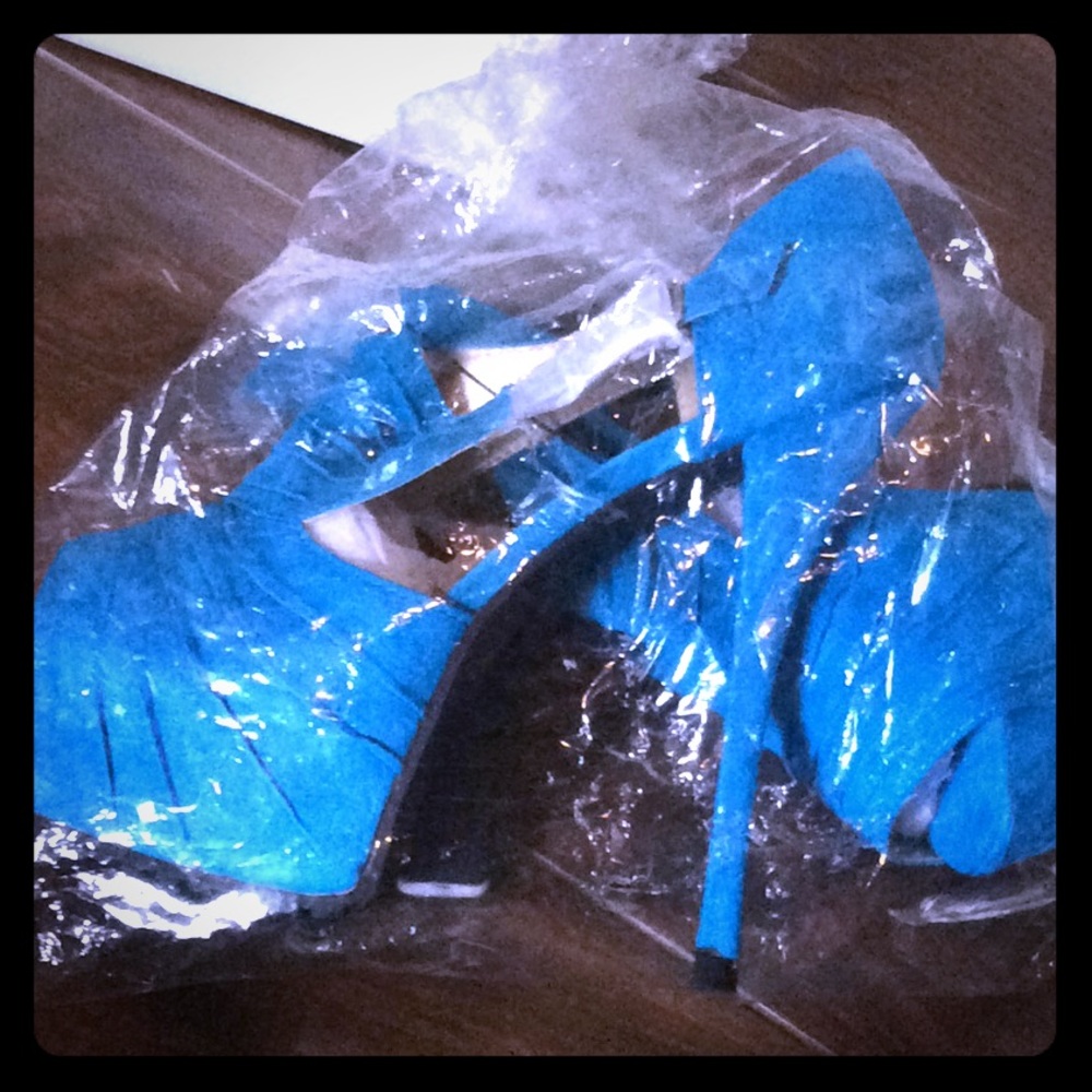 Blue heels